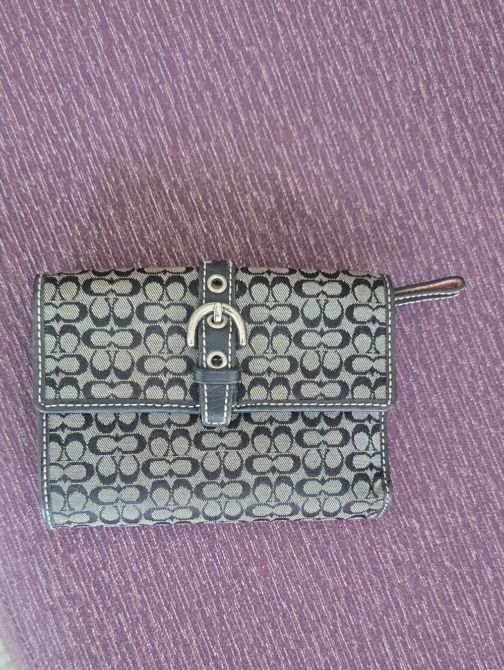 Coach Tri-fold Black and Gray  Wallet - Women Bags